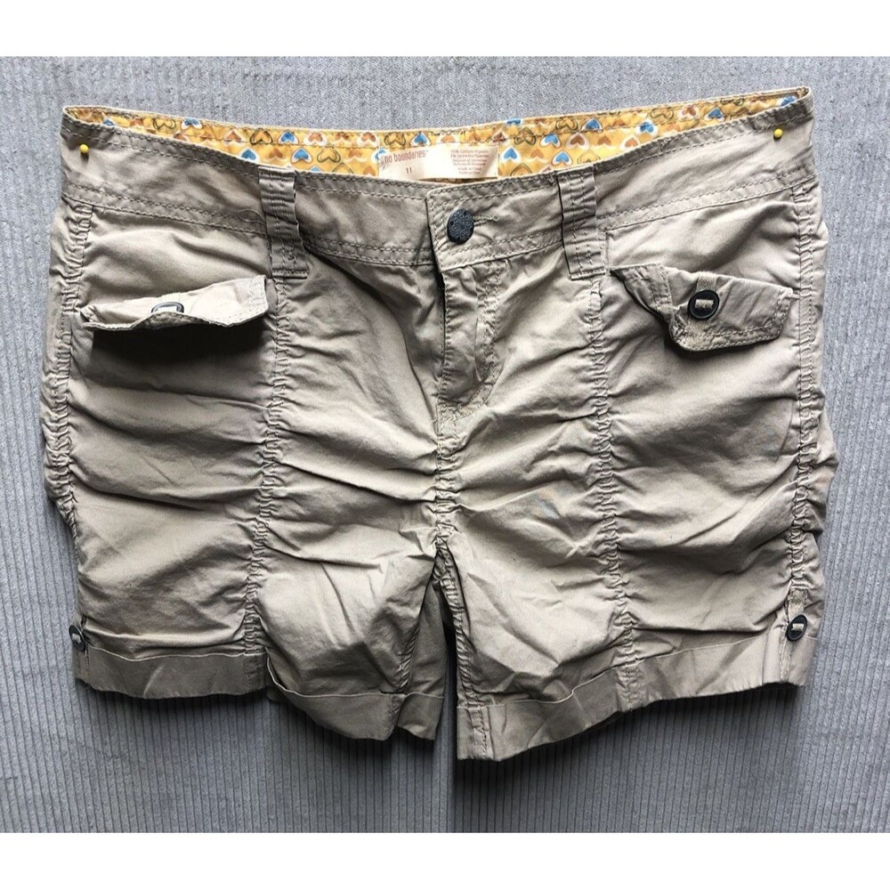 No Boundaries Juniors Womens Shorts Size 11 Khaki Safari Summer Vacation
